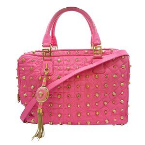 Versace Barocco Quilted Nappa Vanitas Demetra Pink